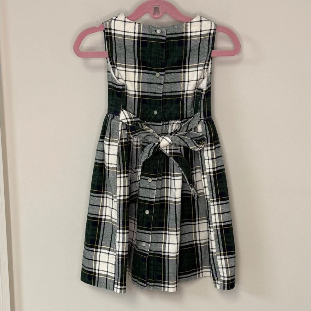 Ralph Lauren: Girls Blue / Green / White Tartan Plaid Dress, Size 4 / 4T